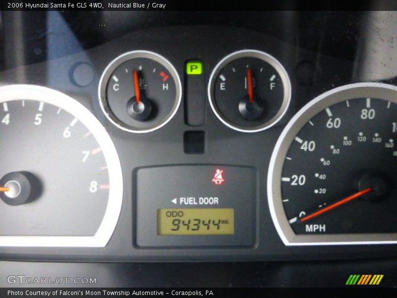 Nautical Blue / Gray 2006 Hyundai Santa Fe GLS 4WD