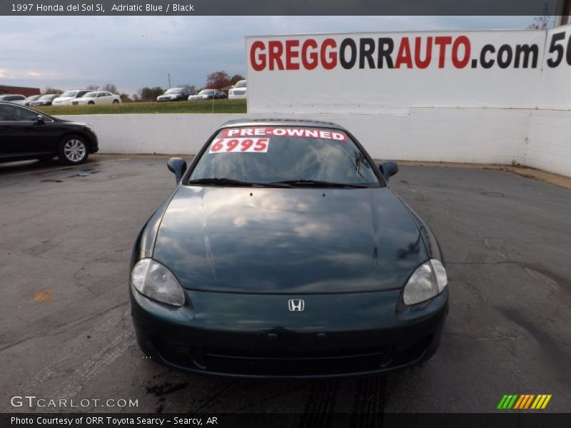 Adriatic Blue / Black 1997 Honda del Sol Si