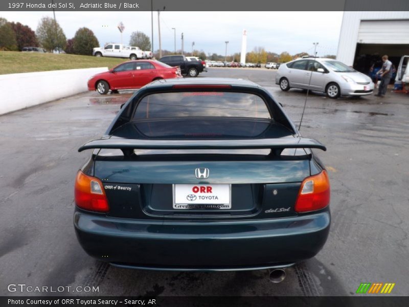 Adriatic Blue / Black 1997 Honda del Sol Si