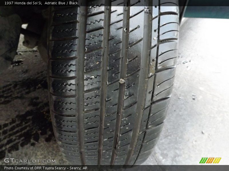 Adriatic Blue / Black 1997 Honda del Sol Si