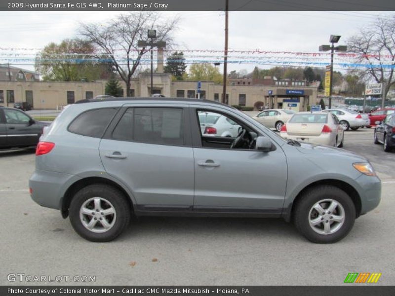 Platinum Sage / Gray 2008 Hyundai Santa Fe GLS 4WD