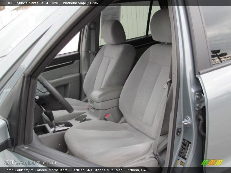 Platinum Sage / Gray 2008 Hyundai Santa Fe GLS 4WD