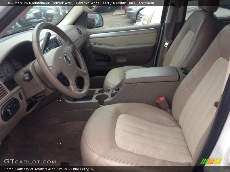 Ceramic White Pearl / Medium Dark Parchment 2004 Mercury Mountaineer Premier AWD