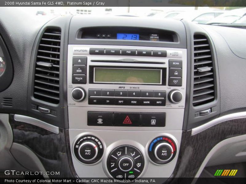Platinum Sage / Gray 2008 Hyundai Santa Fe GLS 4WD