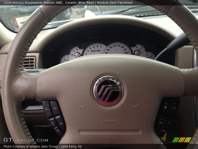 Ceramic White Pearl / Medium Dark Parchment 2004 Mercury Mountaineer Premier AWD