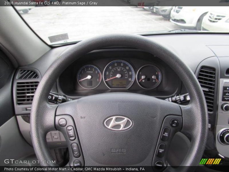 Platinum Sage / Gray 2008 Hyundai Santa Fe GLS 4WD