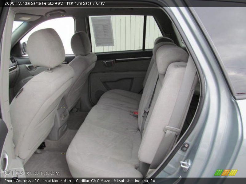 Platinum Sage / Gray 2008 Hyundai Santa Fe GLS 4WD