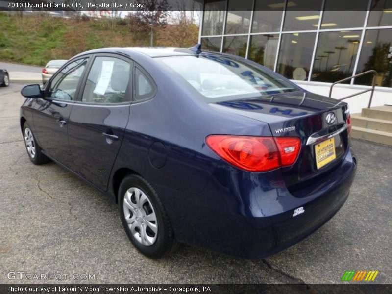 Regatta Blue / Gray 2010 Hyundai Elantra GLS