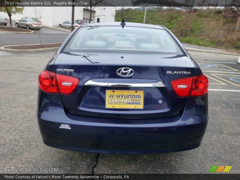 Regatta Blue / Gray 2010 Hyundai Elantra GLS