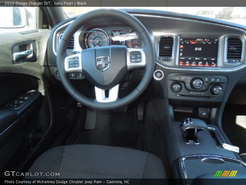 Ivory Pearl / Black 2013 Dodge Charger SXT