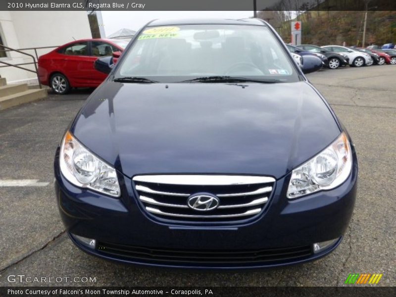 Regatta Blue / Gray 2010 Hyundai Elantra GLS