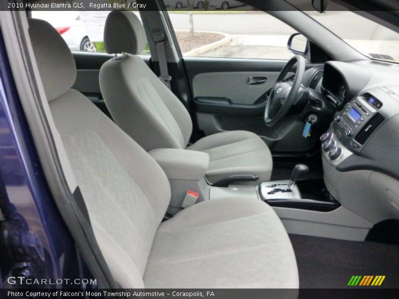 Regatta Blue / Gray 2010 Hyundai Elantra GLS