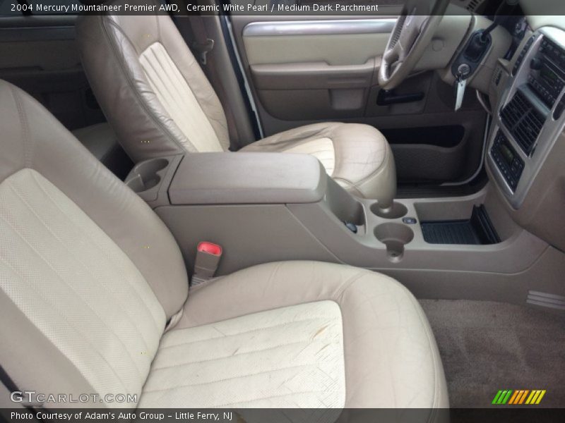 Ceramic White Pearl / Medium Dark Parchment 2004 Mercury Mountaineer Premier AWD