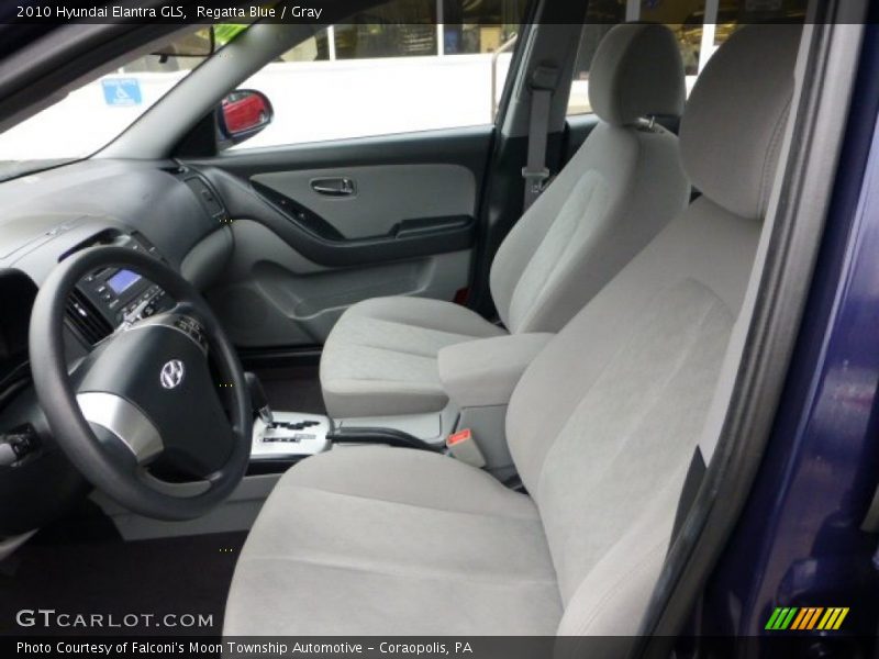 Regatta Blue / Gray 2010 Hyundai Elantra GLS