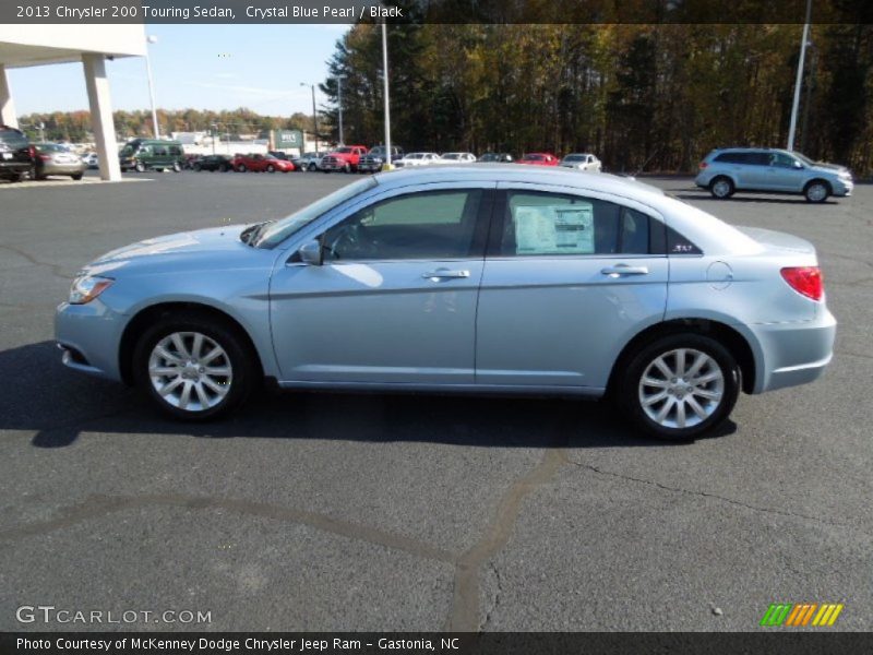 Crystal Blue Pearl / Black 2013 Chrysler 200 Touring Sedan