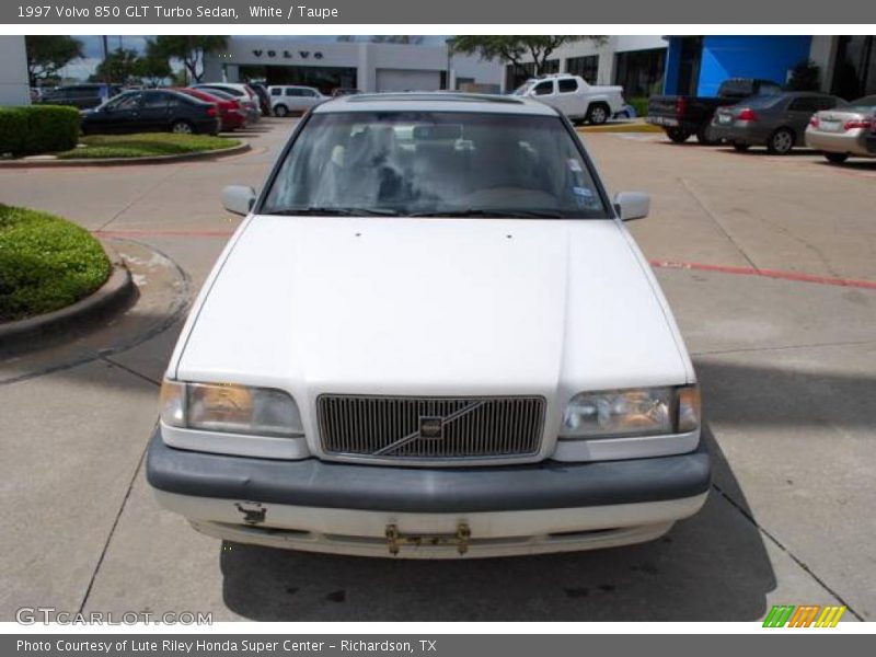 White / Taupe 1997 Volvo 850 GLT Turbo Sedan