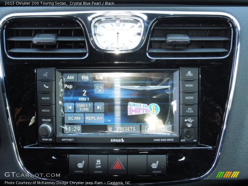 Crystal Blue Pearl / Black 2013 Chrysler 200 Touring Sedan