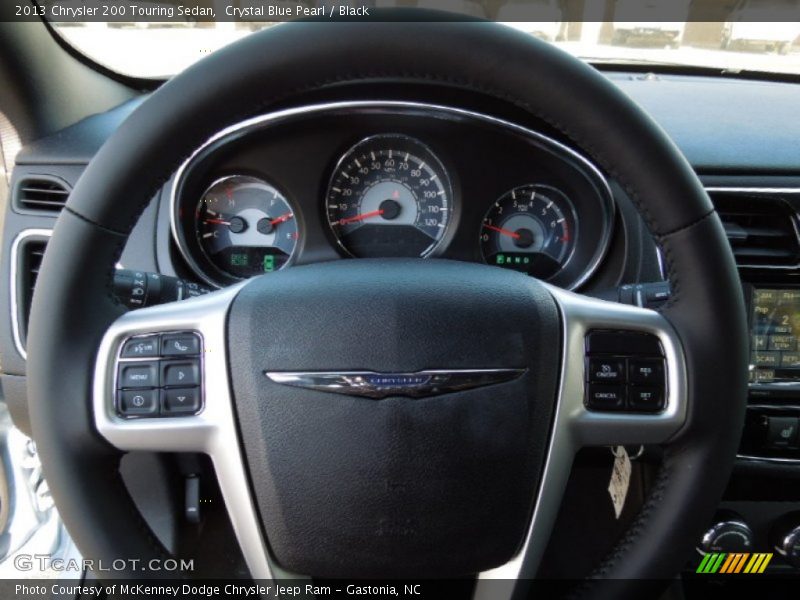 Crystal Blue Pearl / Black 2013 Chrysler 200 Touring Sedan