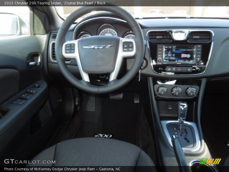 Crystal Blue Pearl / Black 2013 Chrysler 200 Touring Sedan