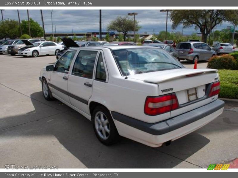 White / Taupe 1997 Volvo 850 GLT Turbo Sedan