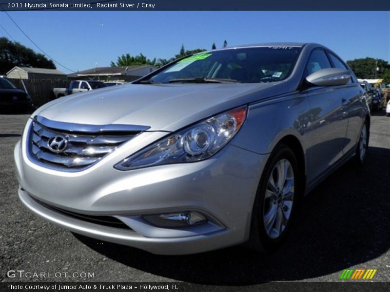 Radiant Silver / Gray 2011 Hyundai Sonata Limited