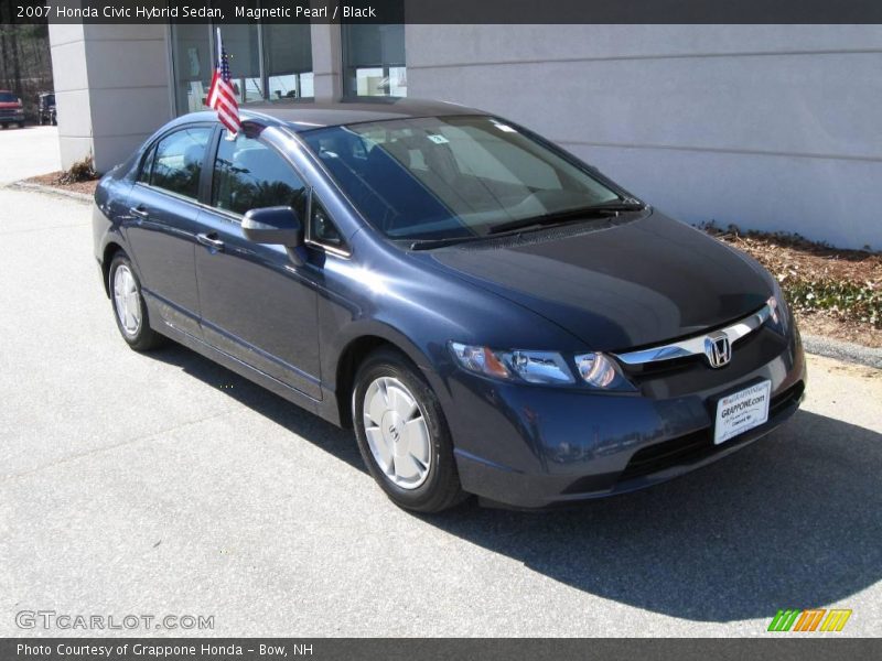 Magnetic Pearl / Black 2007 Honda Civic Hybrid Sedan