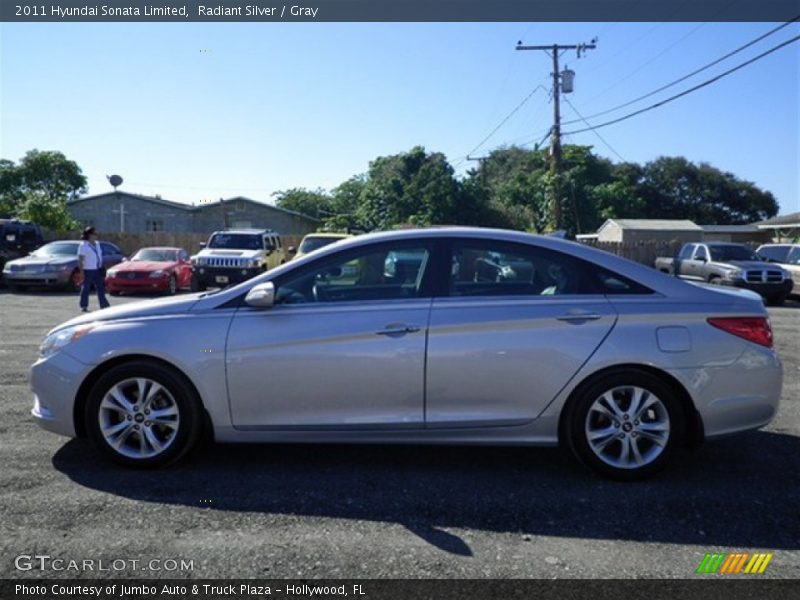 Radiant Silver / Gray 2011 Hyundai Sonata Limited