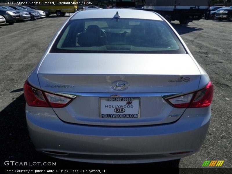 Radiant Silver / Gray 2011 Hyundai Sonata Limited