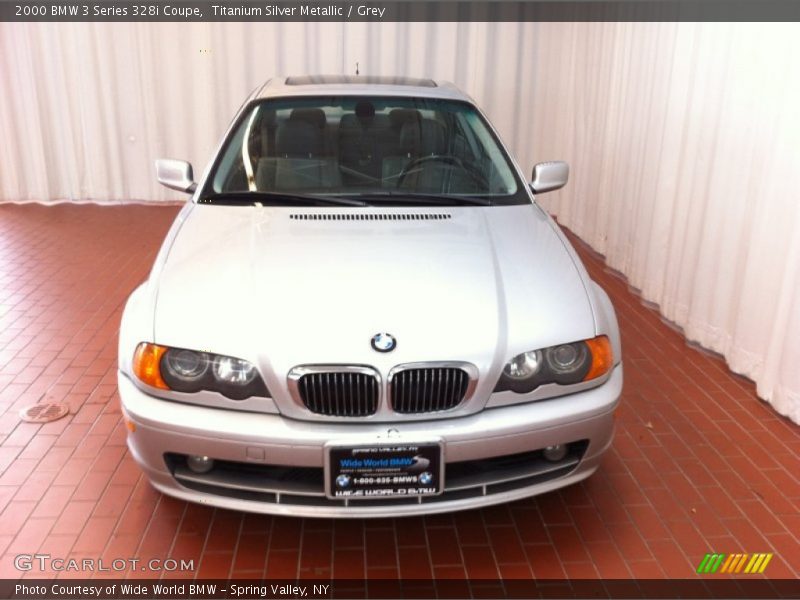 Titanium Silver Metallic / Grey 2000 BMW 3 Series 328i Coupe