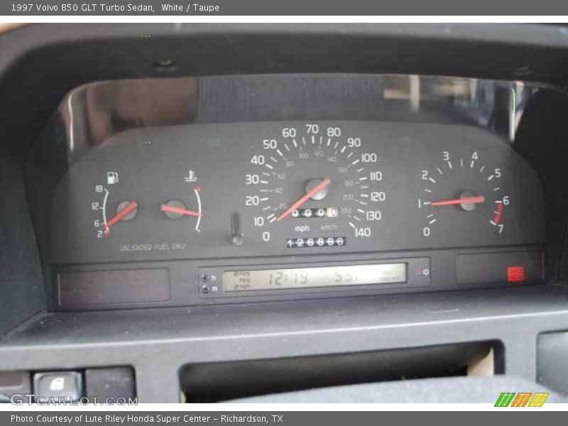 White / Taupe 1997 Volvo 850 GLT Turbo Sedan