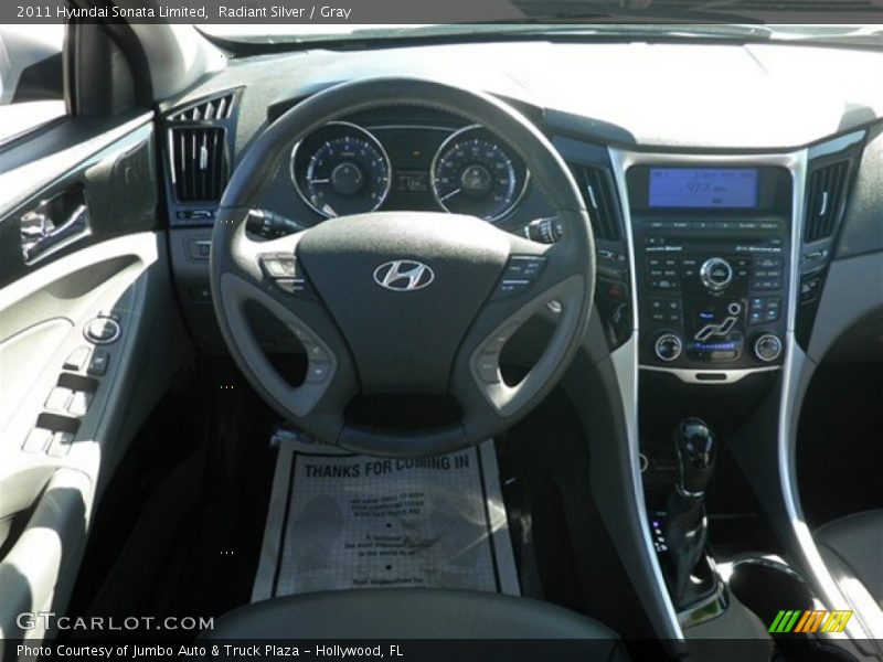 Radiant Silver / Gray 2011 Hyundai Sonata Limited