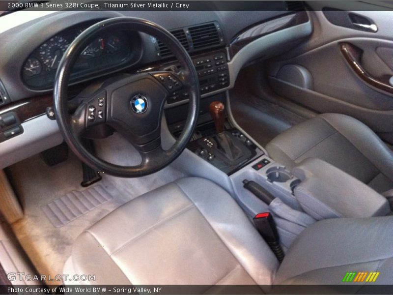 Titanium Silver Metallic / Grey 2000 BMW 3 Series 328i Coupe
