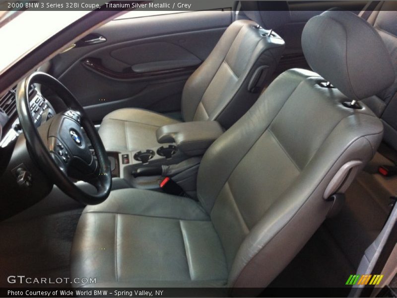 Titanium Silver Metallic / Grey 2000 BMW 3 Series 328i Coupe