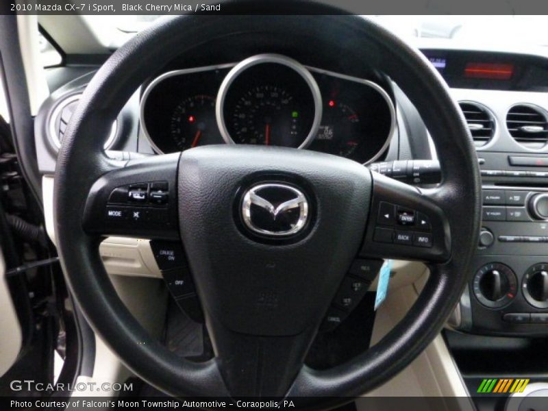 Black Cherry Mica / Sand 2010 Mazda CX-7 i Sport