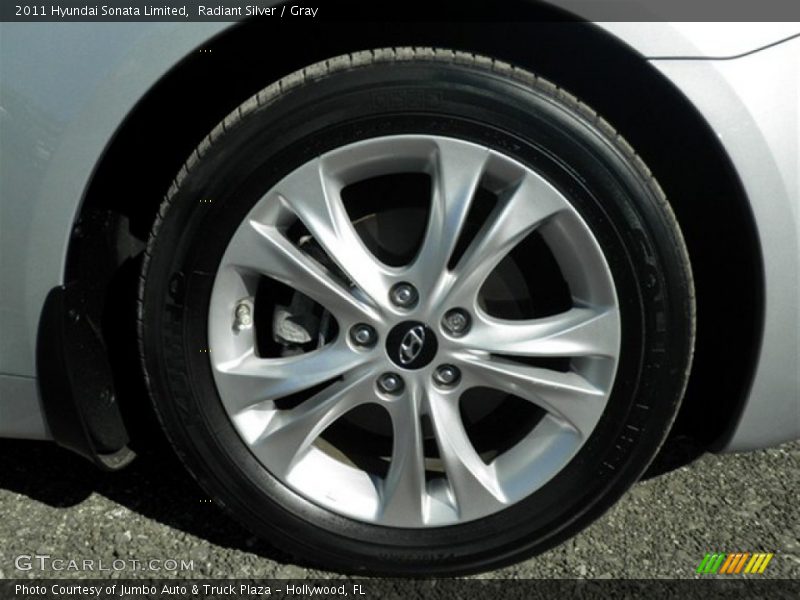 Radiant Silver / Gray 2011 Hyundai Sonata Limited