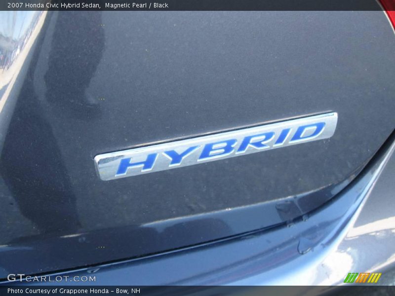 Magnetic Pearl / Black 2007 Honda Civic Hybrid Sedan