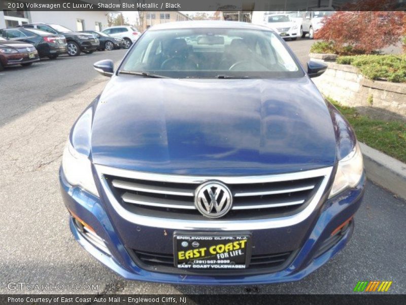 Shadow Blue Metallic / Black 2010 Volkswagen CC Luxury
