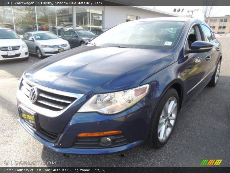 Shadow Blue Metallic / Black 2010 Volkswagen CC Luxury