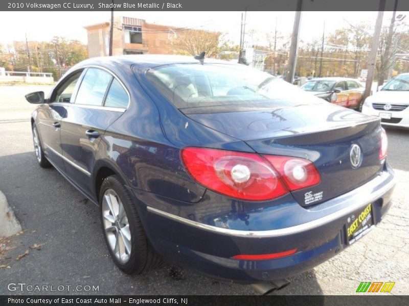 Shadow Blue Metallic / Black 2010 Volkswagen CC Luxury