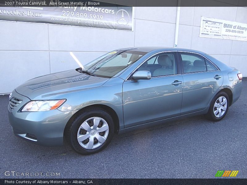Aloe Green Metallic / Bisque 2007 Toyota Camry LE