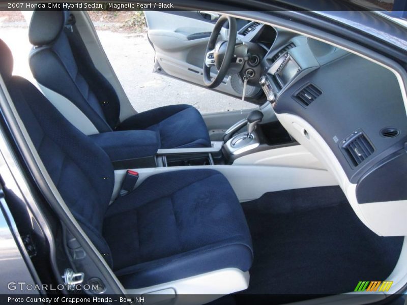 Magnetic Pearl / Black 2007 Honda Civic Hybrid Sedan