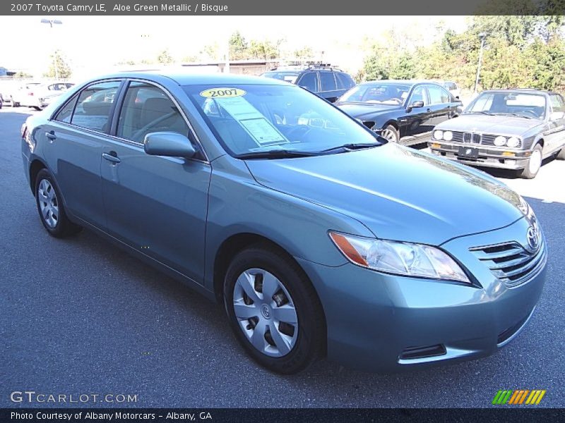 Aloe Green Metallic / Bisque 2007 Toyota Camry LE