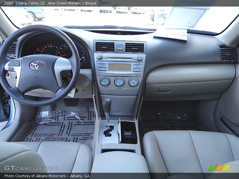 Aloe Green Metallic / Bisque 2007 Toyota Camry LE