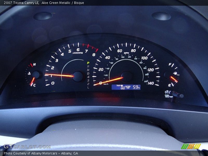 Aloe Green Metallic / Bisque 2007 Toyota Camry LE