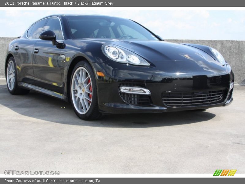Black / Black/Platinum Grey 2011 Porsche Panamera Turbo
