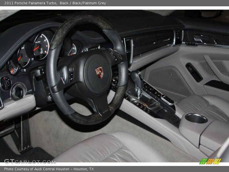 Black / Black/Platinum Grey 2011 Porsche Panamera Turbo