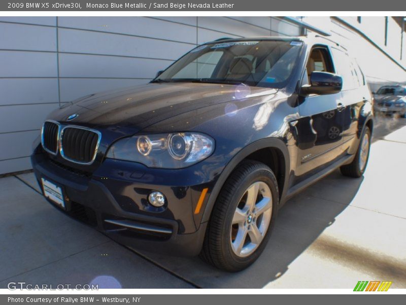 Monaco Blue Metallic / Sand Beige Nevada Leather 2009 BMW X5 xDrive30i