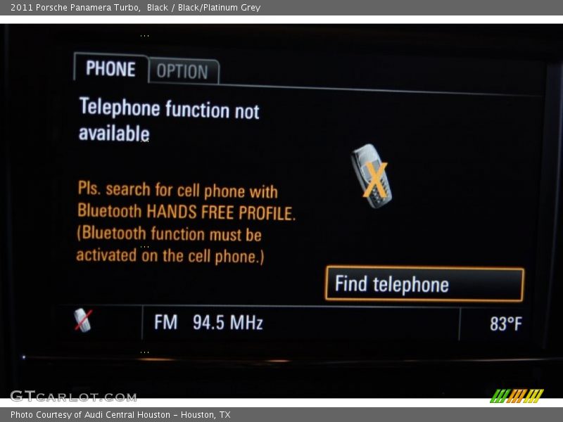 Black / Black/Platinum Grey 2011 Porsche Panamera Turbo