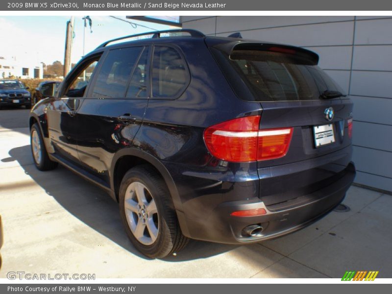 Monaco Blue Metallic / Sand Beige Nevada Leather 2009 BMW X5 xDrive30i