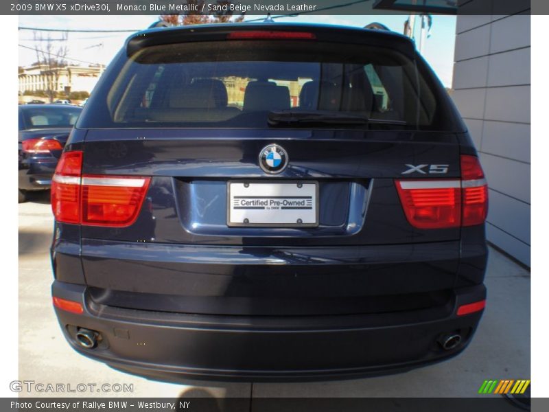 Monaco Blue Metallic / Sand Beige Nevada Leather 2009 BMW X5 xDrive30i